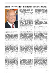 Standortvorteile optimieren und ausbauen