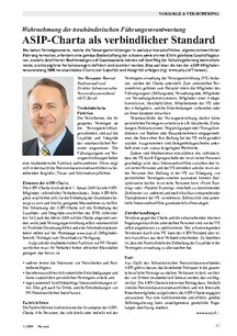 ASIP-Charta als verbindlicher Standard