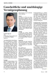 Ganzheitliche und unabhängige Vermögensplanung