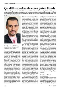 Qualitätsmerkmale eines guten Fonds