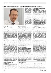 Die 6 Dilemmas der traditionellen Aktienanalyse
