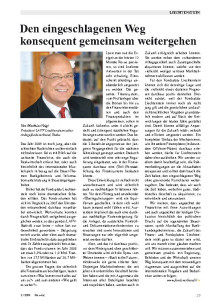 Den eingeschlagenen Weg konsequent gemeinsam weitergehen