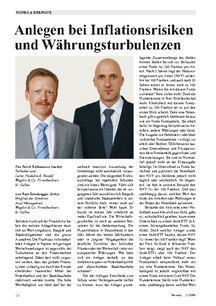 Anlegen bei Inflationsrisiken und Währungsturbulenzen