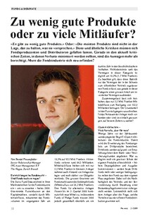 Zu wenig gute Produkte oder zu viele Mitläufer?