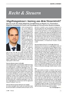 Abgeltungssteuer: Ausweg aus dem Steuerstreit? 