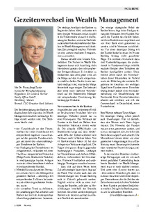 Gezeitenwechsel im Wealth Management