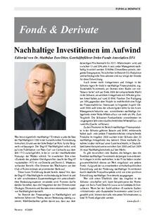 Nachhaltige Investitionen im Aufwind