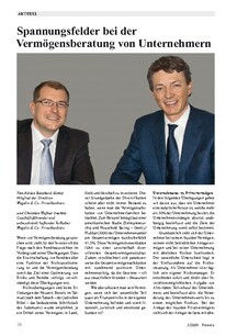 Spannungsfelder bei der Vermögensberatung von Unternehmern