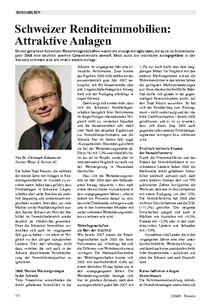 Schweizer Renditeimmobilien: Attraktive Anlagen