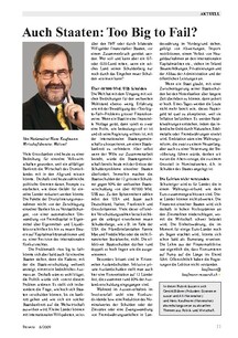 Auch Staaten: Too Big to Fail?