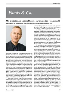 Mit gebändigtem «Animal Spirit» zurück an den Finanzmarkt