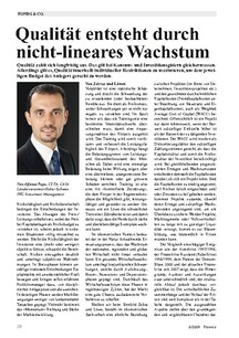 Qualität entsteht durch nicht-lineares Wachstum
