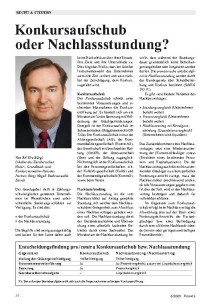 Konkursaufschub oder Nachlassstundung? Unterschiede und Entscheidungsfindung