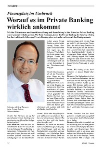 Finanzplatz im Umbruch: Worauf es im Private Banking wirklich ankommt