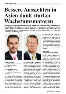 Bessere Aussichten in Asien dank starker Wachstumsmotoren