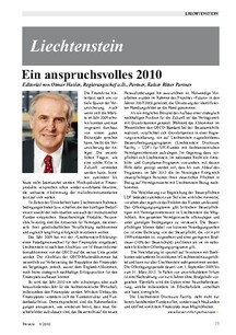 Ein anspruchsvolles 2010