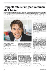 Doppelbesteuerungsabkommen als Chance