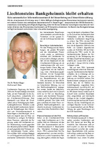 Liechtensteins Bankgeheimnis bleibt erhalten