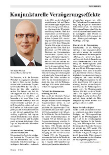 Konjunkturelle Verzögerungseffekte