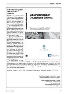 Erbschaftsratgeber Deutschland  Schweiz