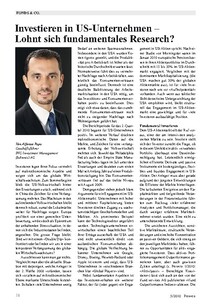 Investieren in US-Unternehmen  Lohnt sich fundamentales Research?