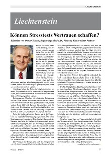 Können Stresstests Vertrauen schaffen?