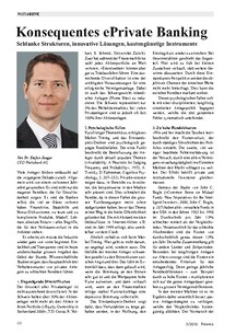 Konsequentes ePrivate Banking