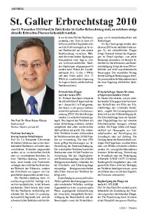 St. Galler Erbrechtstag 2010