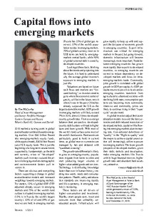 Capital flows into emerging markets
