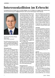 Interessenkollision im Erbrecht