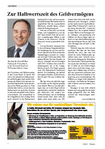 Zur Halbwertszeit des Geldvermögens