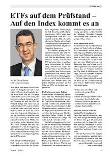 ETFs auf dem Prüfstand