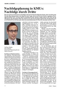 Nachfolgeplanung in KMUs