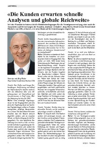 «Die Kunden erwarten schnelle Analysen und globale Reichweite»