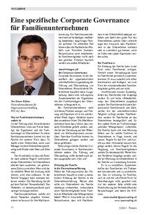Corporate Governance für Familienunternehmen