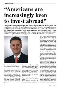 Americans are increasingly keen to invest abroad
