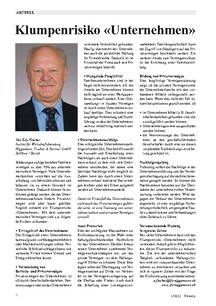 Klumpenrisiko Unternehmen