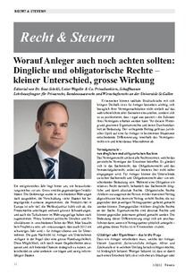 Worauf Anleger auch noch achten sollten