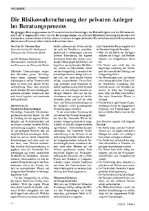 Risikowahrnehmung