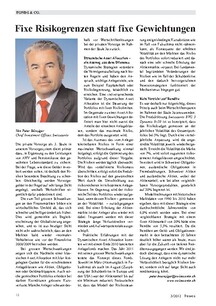 Fixe Risikogrenzen statt fixe Gewichtungen