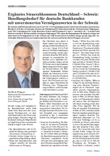 Steuerabkommen Deutschland  Schweiz