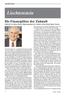 Die Finanzplätze der Zukunft