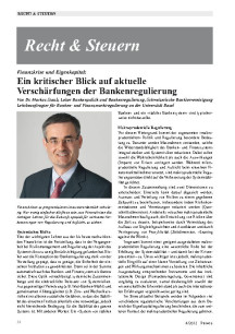 Aktuelle Verschärfungen der Bankenregulierung