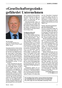 «Gesellschaftergezänk» gefährdet Unternehmen