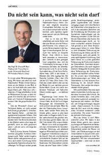 Da nicht sein kann, was nicht sein darf