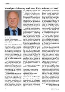 Vermögenssicherung nach
dem Unternehmensverkauf