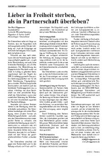 Frei oder in Partnerschaft?