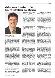 Gehemmte Anreize in der Energiestrategie des Bundes