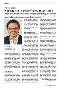 Nachhaltig in reale Werte investieren