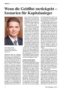 Wenn die Geldflut zurückgeht  Szenarien für Kapitalanleger